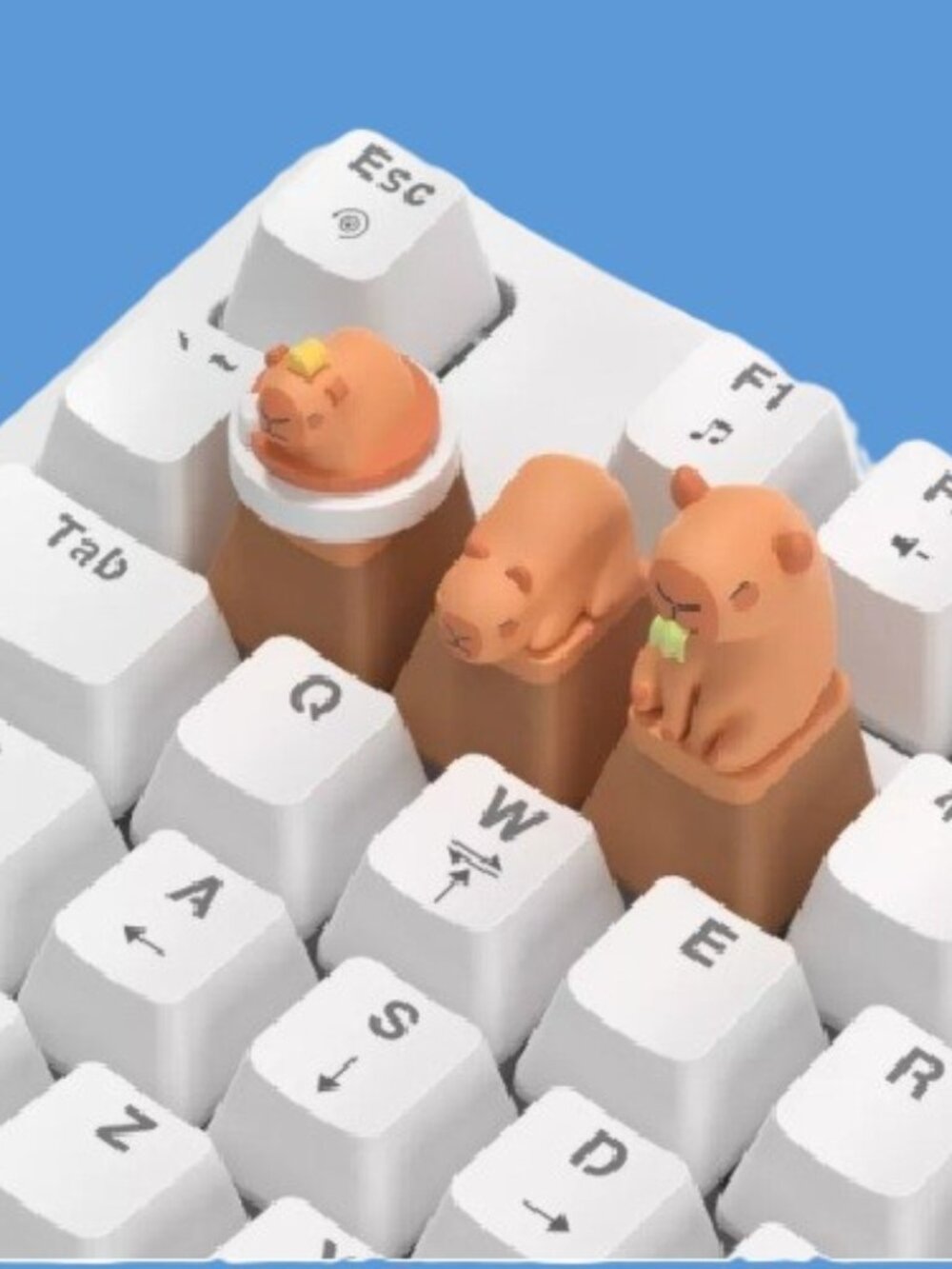 Heyday™ Figural Mechanical Keyboard Keycap Pack Set of 3, Capybara